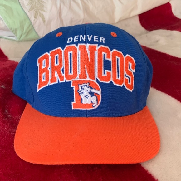 DENVER BRONCOS (Mitchell & Ness) Blue/Orange Snapback Vintage Collection NFL Hat - Picture 1 of 5